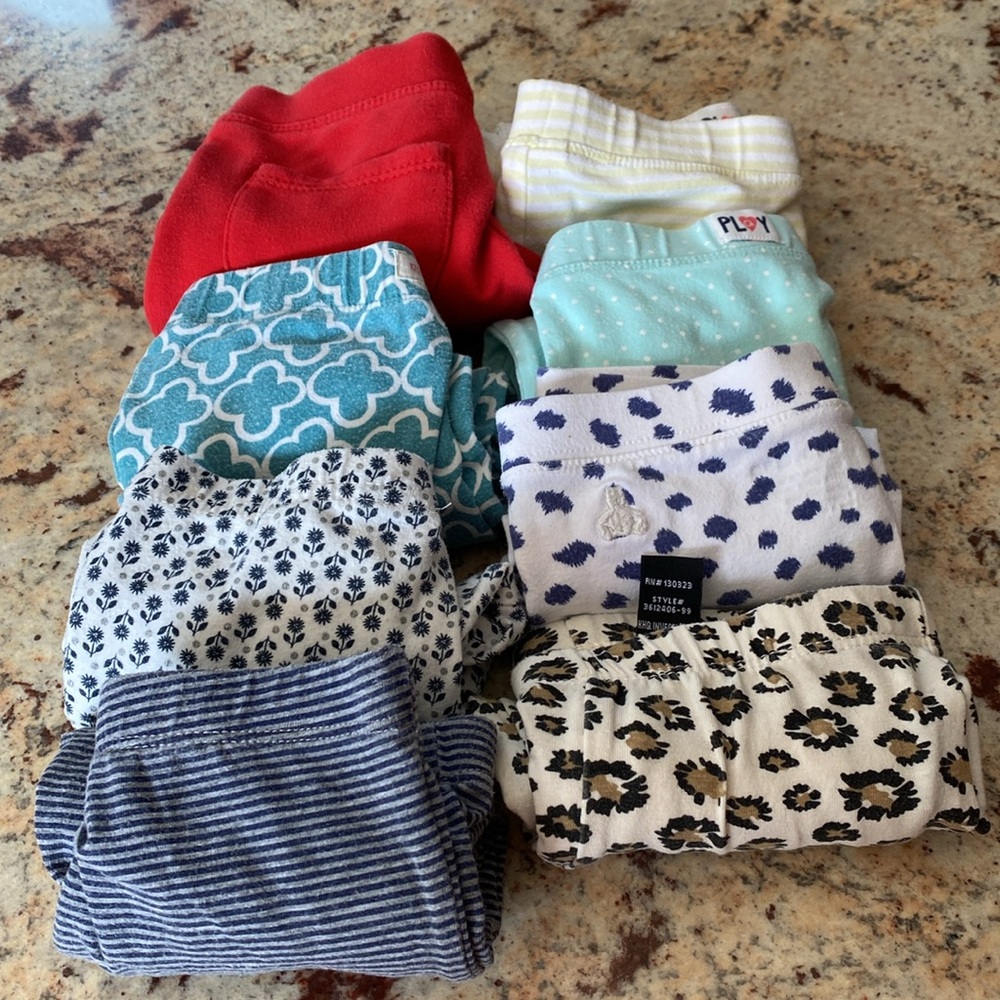 BUNDLE OF 8 - 3T TODDLER LEGGINGS/ TIGHTS